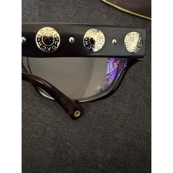 coach thompson sunglasses(S806) Tortoise ( Tiny Haze Spot On Bottom Of Rat Lens - Picture 5 of 6